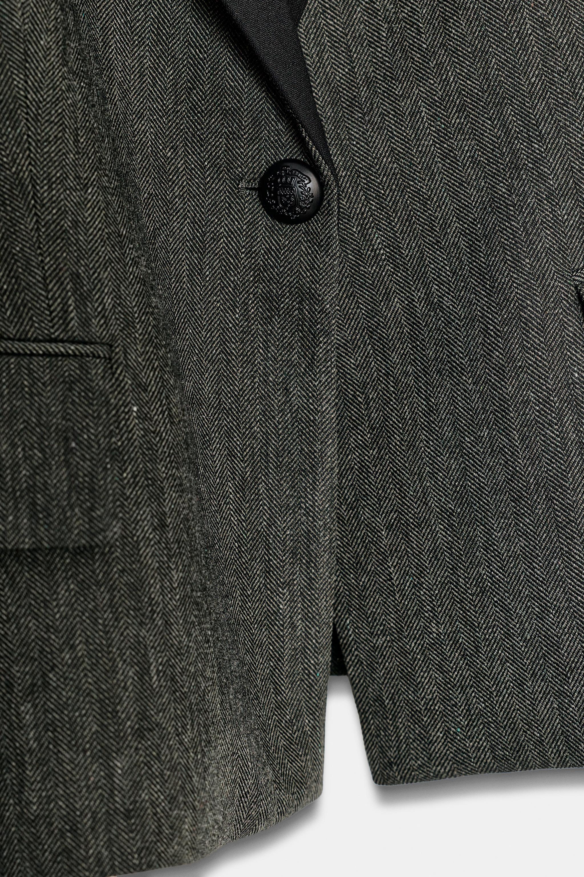 COMBINATION HERRINGBONE BLAZER ZW COLLECTION
